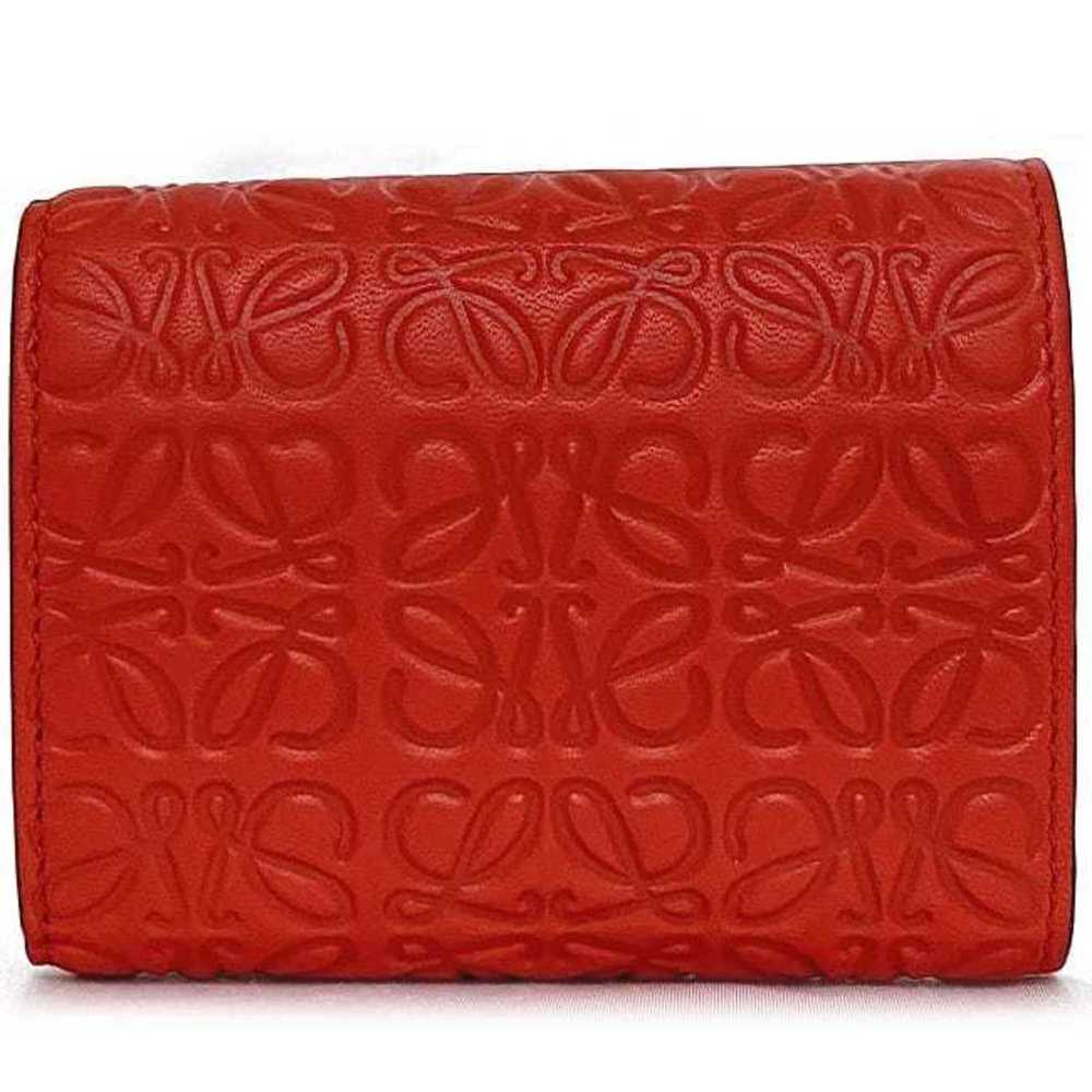 LOEWE Red Leather Wallet - Picture 3 of 11
